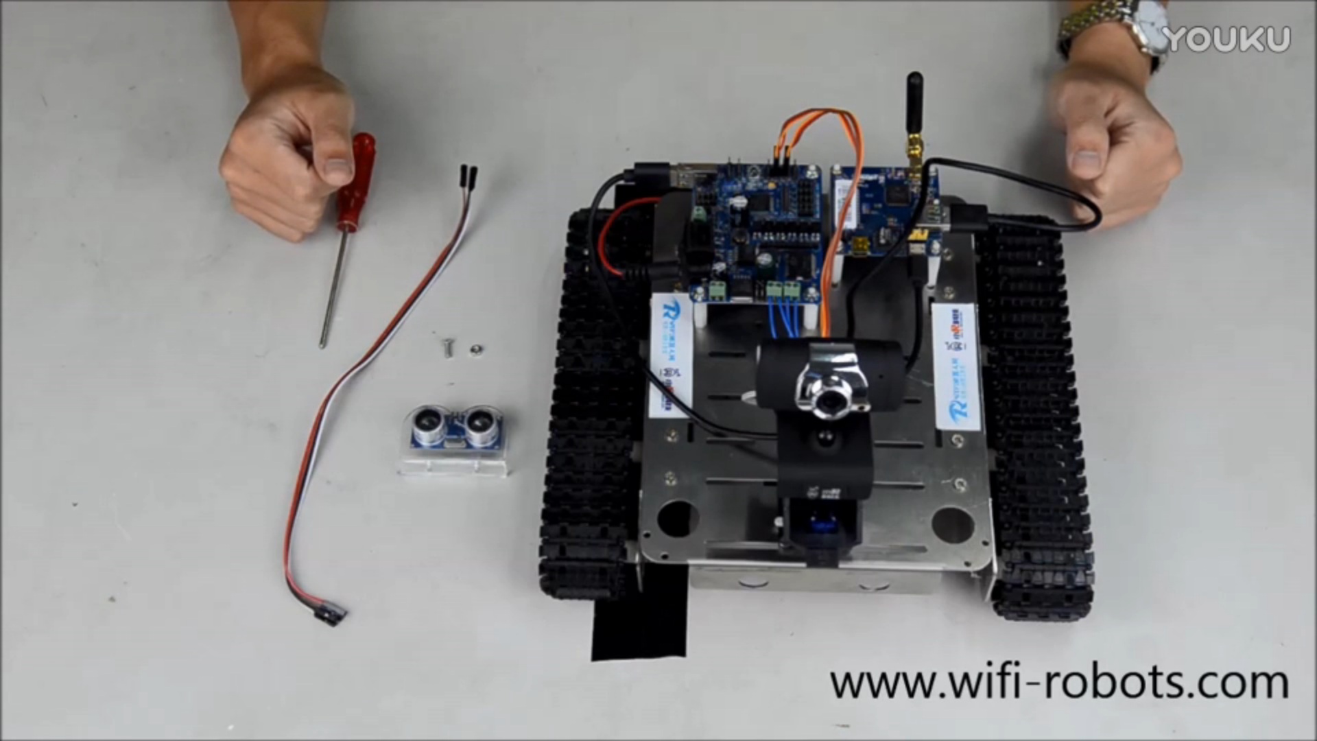 小R科技51duino GFS Robot WiFi视频小车机器人超声波避障